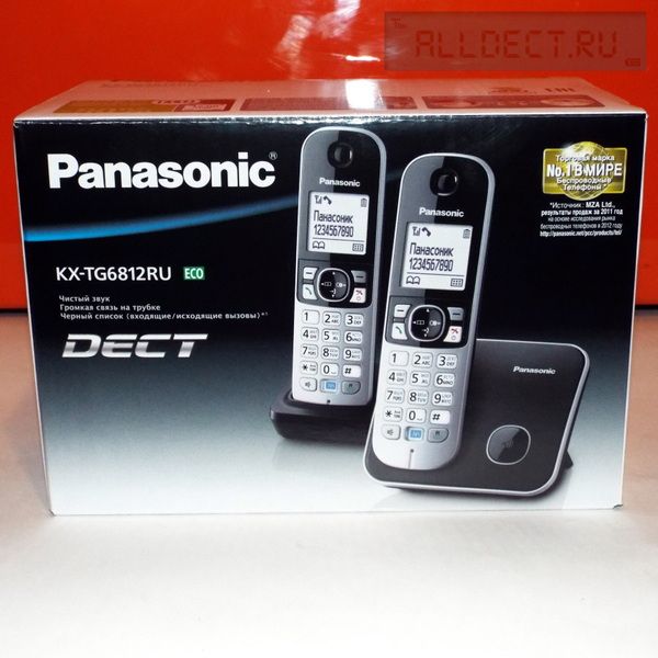Panasonic kx tg6811rub. Panasonic KX-tg6812. Радиотелефон Panasonic KX-tg6812. Радиотелефон Panasonic 2 трубки. Телефон беспроводной Panasonic KX-tg6812.
