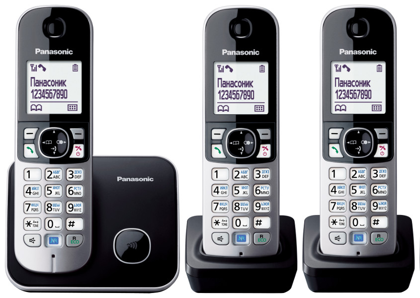 Радиотелефон PANASONIC KX-TG 6813 B чёрный