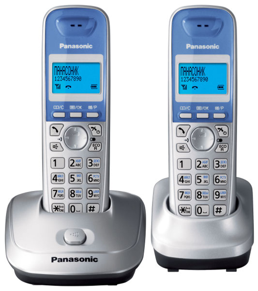 Радиотелефон PANASONIC KX-TG 2512 RUS серебро