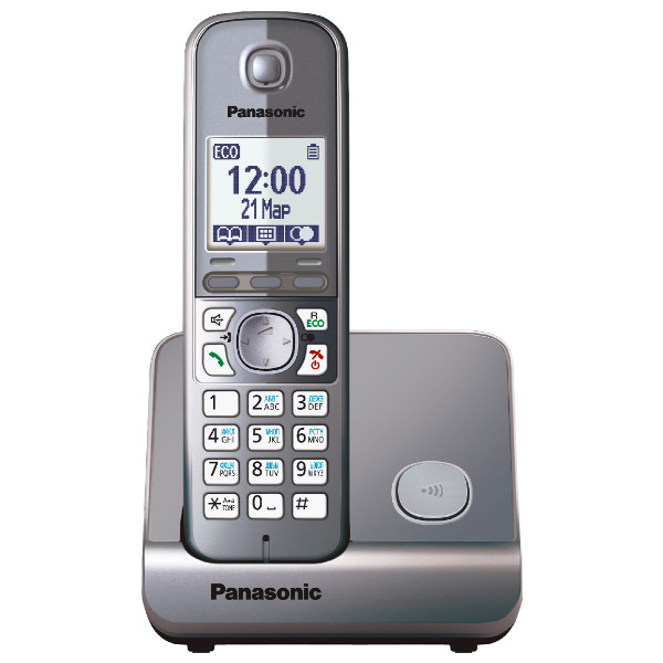 Радиотелефон PANASONIC KX-TG 6711 RUM серый мет.