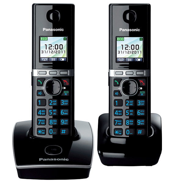 Радиотелефон PANASONIC KX-TG 8052 RUB чёрный