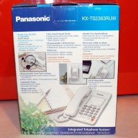 Телефон проводной PANASONIC KX-TS 2363 RUW белый