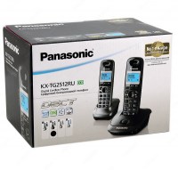 Радиотелефон PANASONIC KX-TG 2512 RU2 тёмно-серый/серый мет.