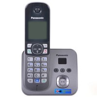 Радиотелефон PANASONIC KX-TG 6821 RUM серый мет