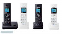 Panasonic KX-TG 7852 RU1 чёрный/белый ( 7854 - 4 трубки в комплекте)