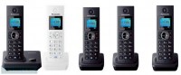 Panasonic KX-TG 7852 RU1 чёрный/белый ( 7855 - 5 трубок в комплекте)