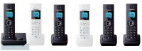 Panasonic KX-TG 7852 RU1 чёрный/белый ( 7856 - 6 трубок в комплекте)