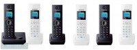 Panasonic KX-TG 7852 RU1 чёрный/белый ( 7856 - 6 трубок в комплекте)