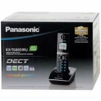 Радиотелефон PANASONIC KX-TG 8051 RUB чёрный