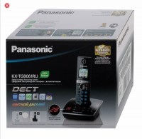 Радиотелефон PANASONIC KX-TG 8061 RUB чёрный