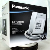 Телефон проводной PANASONIC KX-TS 2382 RUB чёрный