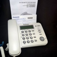 Телефон проводной PANASONIC KX-TS 2356 RUW белый