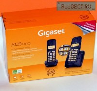 Радиотелефон GIGASET A120 DUO чёрный