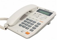 Телефон проводной PANASONIC KX-TS 2570 RUW белый