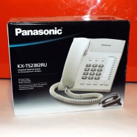 Телефон проводной PANASONIC KX-TS 2382 RUW белый