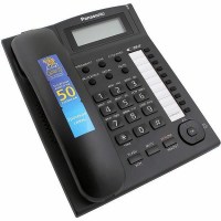 Телефон проводной PANASONIC KX-TS 2388 RUB чёрный