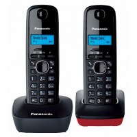 Радиотелефон PANASONIC KX-TG 1612 RU3 серый-красный