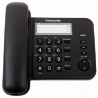 Телефон проводной PANASONIC KX-TS 2352 RUB чёрный