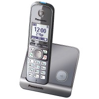 Радиотелефон PANASONIC KX-TG 6711 RUM серый мет.