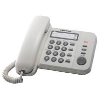 Телефон проводной PANASONIC KX-TS 2352 RUW белый