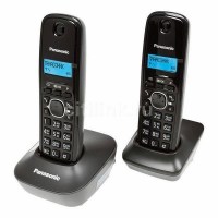 Радиотелефон Panasonic KX-TG1612RUH чёрно-серый