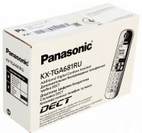 Дополнительная радиотрубка PANASONIC KX-TGA 681 RUB чёрный