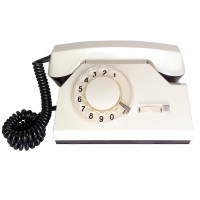 Телефон дисковый VEF-72 (цвет- белый)